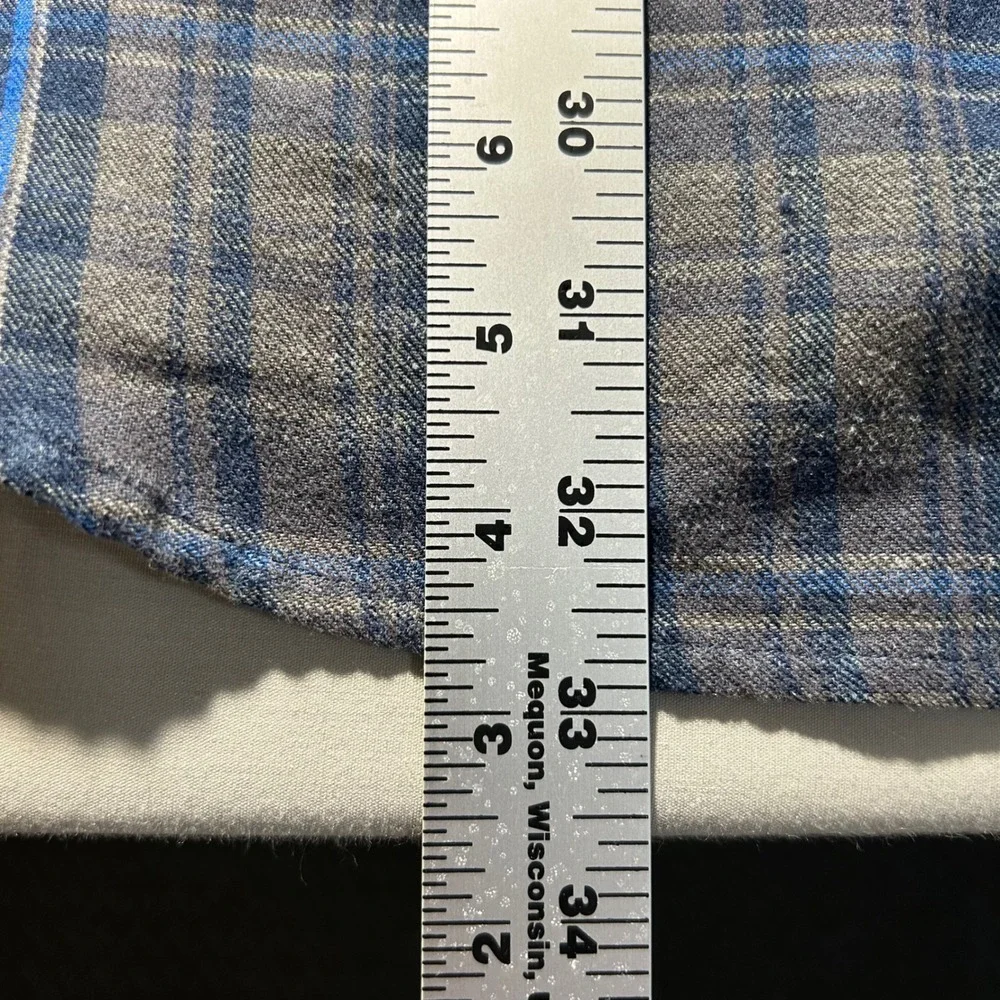 The North Face Button Down Flannel Shirt Mens XL Grey Blue Casual Outdoor